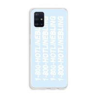 Hotline bling blue: Galaxy A51 4G Transparant Hoesje