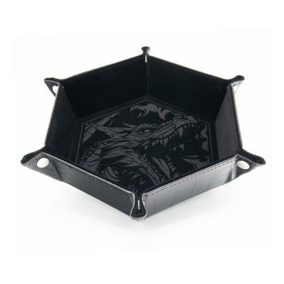 CritStones Folding Dice Tray Dragon Skin Edition Black CritStones Folding Dice Tray Dragon Skin Edition Black