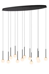 Lucide CALINA - Hanglamp - LED Dimb. - 12x7,7W 2700K - Zwart | Premium
