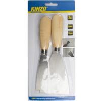 Kinzo Plamuurmessen - 2 stuks - 3 cm / 7,4 cm - schildersmes set