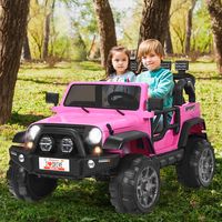2-Zits Batterij-Aangedreven Elektrisch Voertuig Kindervoertuig 123 x 80 x 80 cm Roze