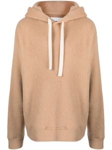 Jil Sander hoodie texturé en laine alpaga mélangée - Tons neutres