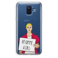 Gimme a call: Samsung Galaxy A6 (2018) Transparant Hoesje Gimme a call: Samsung Galaxy A6 (2018) Transparant Hoesje
