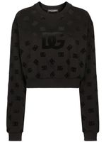 Dolce & Gabbana logo-print cotton sweatshirt - Noir