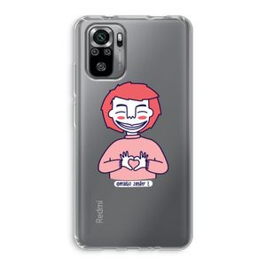 Hartje: Xiaomi Redmi Note 10S Transparant Hoesje