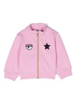 Chiara Ferragni Kids veste à motif Eyelike - Rose - thumbnail