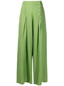 Adriana Degreas pantalon Bubble à taille haute - Vert