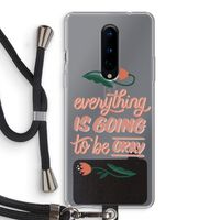 Optimistic flower girl: OnePlus 8 Transparant Hoesje met koord Optimistic flower girl: OnePlus 8 Transparant Hoesje met koord