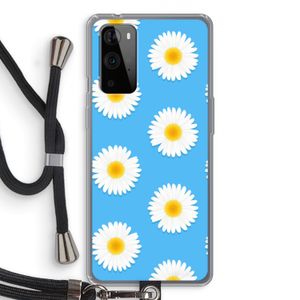 Margrietjes: OnePlus 9 Pro Transparant Hoesje met koord
