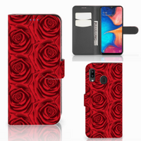 Samsung Galaxy A30 Hoesje Red Roses - thumbnail