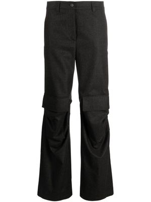 P.A.R.O.S.H. pantalon droit à poches cargo - Gris
