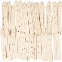 Creativ Company Constructiestokjes, l: 15 cm, b: 1,8 cm, gatgrootte 4 mm, 500 stuk/ 1 doos