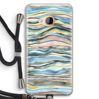 Watercolor Agate: HTC U Play Transparant Hoesje met koord