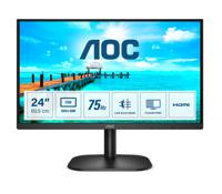 AOC 24B2XHM2 LED-monitor Energielabel E (A - G) 60.5 cm (23.8 inch) 1920 x 1080 Pixel 16:9 4 ms VGA, HDMI, Hoofdtelefoon (3.5 mm jackplug) VA LCD