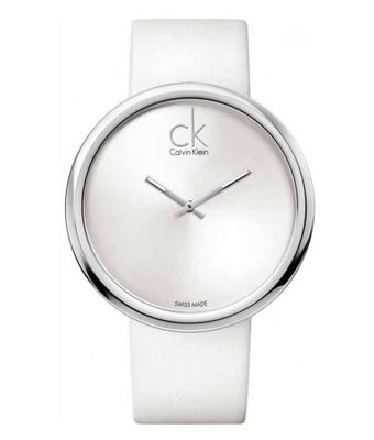 Horlogeband Calvin Klein KOV23120 / K600000037 Leder Wit 22mm