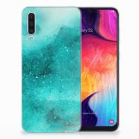 Smartphone hoesje Samsung Galaxy A50 Painting Blue