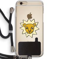 Kleine leeuw: iPhone 6 / 6S Transparant Hoesje met koord