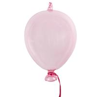 Clayre & Eef Decoratie Hanger Ballon Ø 14x21 cm Roze Glas Roze - thumbnail