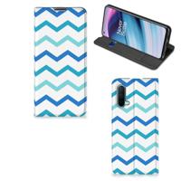 OnePlus Nord CE 5G | Hoesje met Magneet | Zigzag Blauw