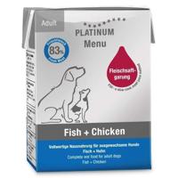 PLATINUM Menu Adult Fish+Chicken - natvoer voor honden - 185g