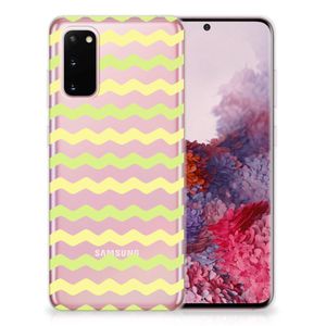 Samsung Galaxy S20 TPU bumper Waves Yellow