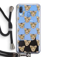 Tijger: Samsung Galaxy A40 Transparant Hoesje met koord Tijger: Samsung Galaxy A40 Transparant Hoesje met koord