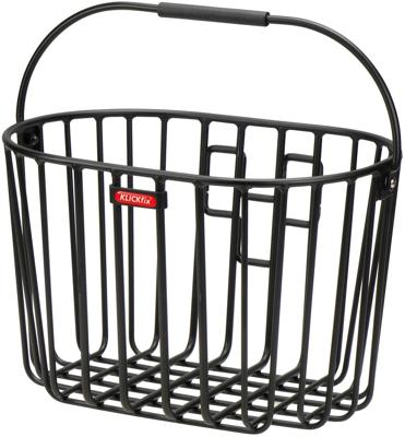RIXEN & KAUL fietsmand, voorop "alumino" fr.basket r&k alumino black