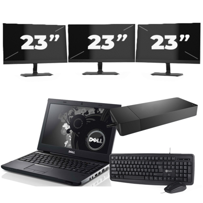 Dell Precision 3350 - Intel Core i7-10e Generatie - 15 inch - 16GB RAM - 256GB SSD - Windows 11 + 3x 23 inch Monitor Dell Precision 3350 - Intel Core i7-10e Generatie - 15 inch - 16GB RAM - 256GB SSD - Windows 11 + 3x 23 inch Monitor
