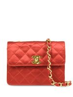 CHANEL Pre-Owned mini sac porté épaule Classic Flap (1990) - Rouge - thumbnail