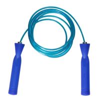 Springtouw - blauw - 280 cm - met kunststof handvatten - buiten speelgoed Springtouw - blauw - 280 cm - met kunststof handvatten - buiten speelgoed