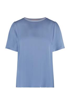 Niza satin shirt - cobalt - 07083