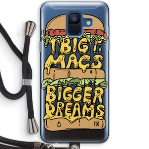 Big Macs Bigger Dreams: Samsung Galaxy A6 (2018) Transparant Hoesje met koord