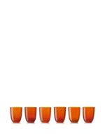 NasonMoretti lot de six verres Idra - Orange