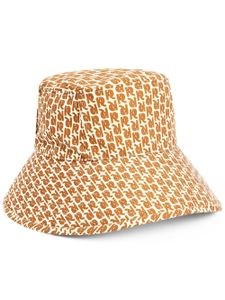 Rabanne bob en coton à motif monogrammé - Tons neutres