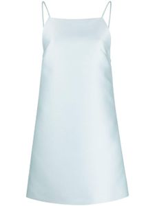Prada robe courte à encolure carrée - Bleu