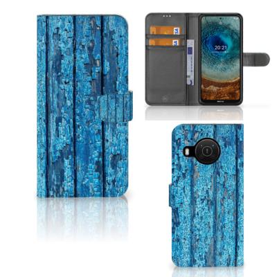 Nokia X10 | Nokia X20 | Book Style Case | Wood Blue