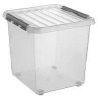 Sunware Q-line rollerbox 38 liter transp/metaal - thumbnail