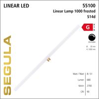 LED lamp Linear S14d 8W 2700K 680lm filament Segula dimbaar 55100