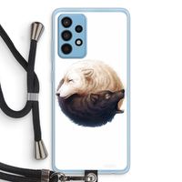 Yin Yang Wolves: Samsung Galaxy A52 Transparant Hoesje met koord
