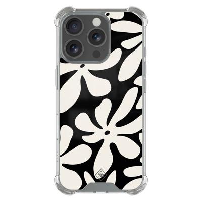 iPhone 16 Pro Max shockproof hoesje - Noir bloom