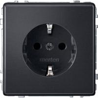 Merten MEG2300-7214 Wandcontactdoos AquaDesign Antraciet 1 stuk(s)