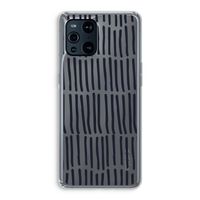 Moroccan stripes: Oppo Find X3 Transparant Hoesje