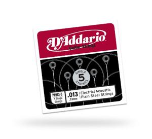 D'Addario PL013-5 snaar voor muziekinstrumenten Akoestisch/elektrisch 5 stuk(s) Staal Gitaar