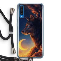 Night Guardian: Samsung Galaxy A50 Transparant Hoesje met koord