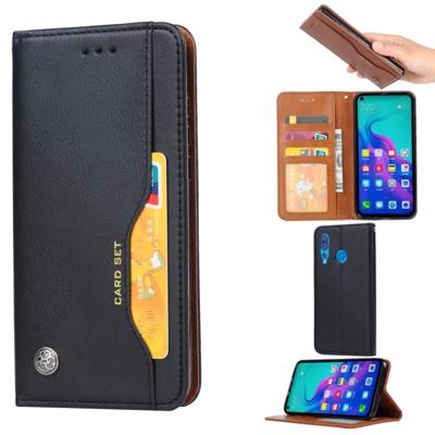 Knead huidtextuur horizontale Flip lederen case voor Huawei Nova 4 met foto frame & houder & kaartsleuven & portemonnee (zwart)