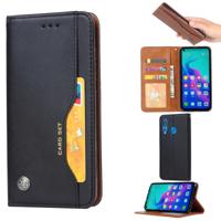 Knead huidtextuur horizontale Flip lederen case voor Huawei Nova 4 met foto frame & houder & kaartsleuven & portemonnee (zwart)