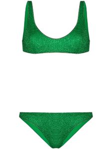 Oséree bikini à effet métallisé - Vert