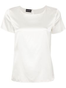 Emporio Armani haut en soie - Blanc