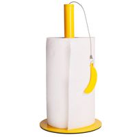 Balvi Keukenrolhouder Banaan 31 Cm Staal Geel - thumbnail