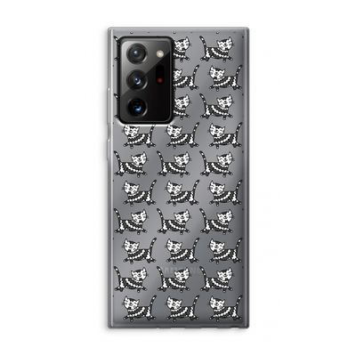 Zwarte poes: Samsung Galaxy Note 20 Ultra / Note 20 Ultra 5G Transparant Hoesje